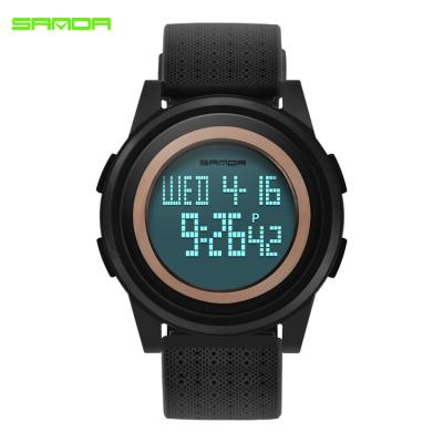 China SANDA Fashion Men's LED Watches Chronograph Timing Multifunctional Waterproof Electronic Watch Outdoor Sports Wristwatch reloj hombre for sale