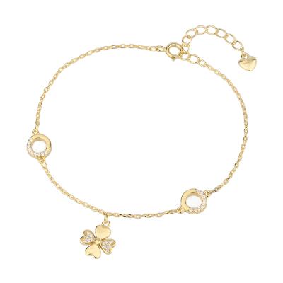 China Trendy High Quality Fashion Clover Ladies Bracelet Jewelry for sale