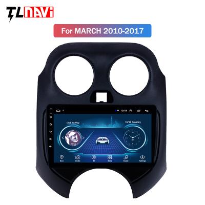 China 9 Inch Automotive Car Radio For NISSAN MAR 2010 - 2017 Android 10 GPS Multimedia Player for sale