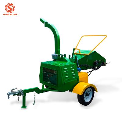 China Home Use Hydraulic Feeding DWC18 HP Diesel Wood Chipper Branch Shredder With CE Certification for sale