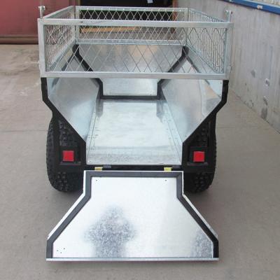 China ATV Trailer Australia Galvanized Farm Tipper Trailers Atv Timber Trailer Atv Customized Folding Utility Wooden Trailer for sale