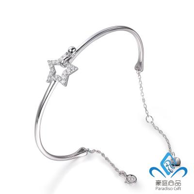 China TRENDY Fashion Daily Jewelry Designs High Quality 1K Real Gold Moissanite Bracelet for sale