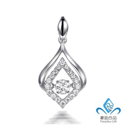 China Fashion OEM Manufacturer Supply Custom Personalized Fashion Everyday Jewelry Designs 14K / 18K Real Gold Diamond Pendant for sale