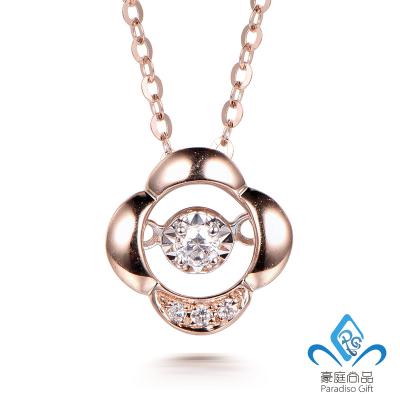 China Fashion Personalized Custom Made Real Diamond Jewelery Designs 14K/18K Real Gold High Quality Pendant Necklaces For Woman for sale