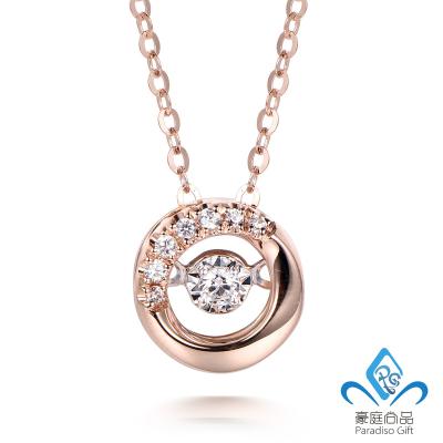 China New Design CLASSIC Minimalist Round Shaped Jewelry Designs 14K/18K Real Gold Diamond Necklace High Quality for sale