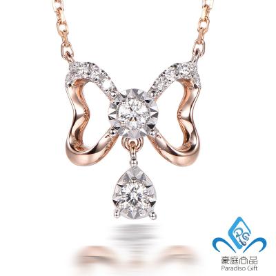 China TRENDY Fashion Daily Jewelry Designs 14K/18K Real Gold Diamond Necklace High Quality for sale