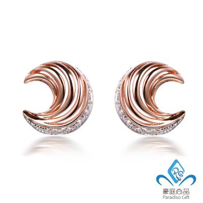 China Fashion Daily Daily Jewelry Designs 14K/18K Real Gold Diamond Earrings for sale