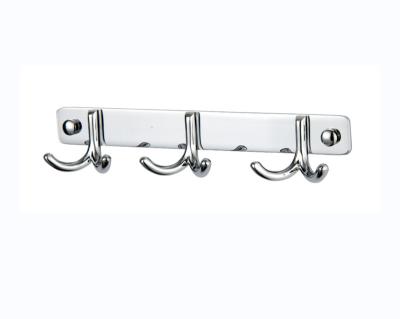 China 304 Stainless Steel Modern Wall Mounted Clothes Hook Coat Hanger Hat Hook 4 Hooks for sale