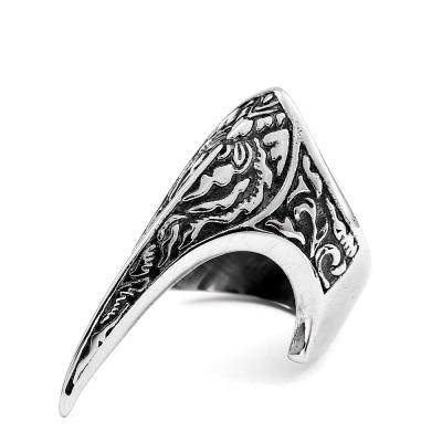 China Hiphop Men's Nordic Ring Viking Jewelry Odins Ravens Ring Stainless Steel Rings for sale