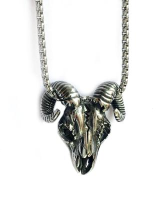 China SKULL Stainless Steel Hope Sale Vintage Color Skull Goat Pendant for sale