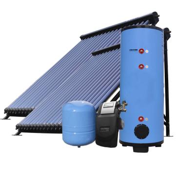 China Commercial Slot Pressurized Vacuum Tube Solar Water Heater With Solar Keymark for sale