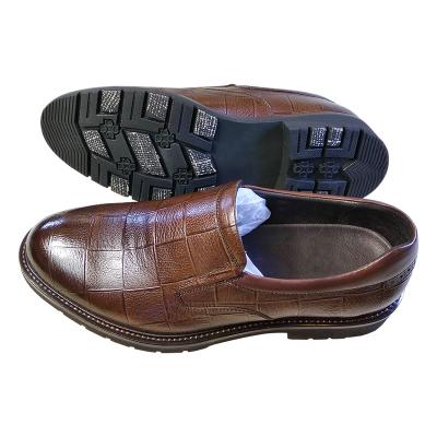 China Waterproof Newest Fashionable All Seasons Customized Men's Rubber Leather Loafers Formal Shoes for sale