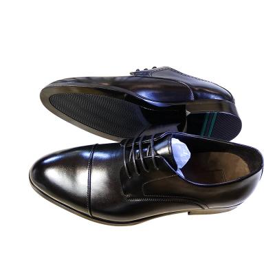 China Low Price All Seasons Men's Hot Waterproof Black Lace Up Genuine Leather Formal Shoes for sale