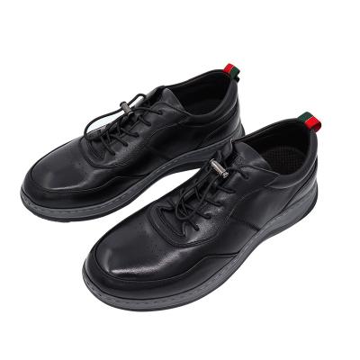 China 2021 New Fashion Trend Lace PU High Quality Business Casual Men's Leather Walking Shoes for sale