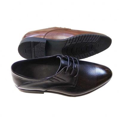 China Latest Lightweight Mens Handmade Peaked Leather Shoes Mens Hollow Out Peaked Leather Shoes for sale