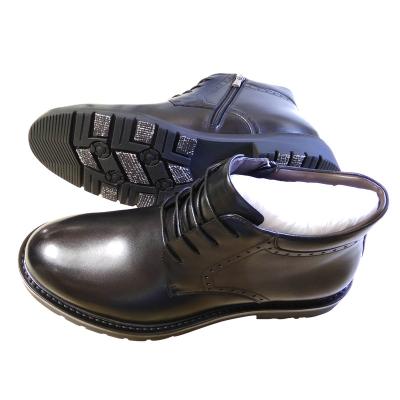 Cina Waterproof High Quality Wearable Men's Leather Shoes Oxford Casual Genuine Leather Strip Medium Shoes in vendita