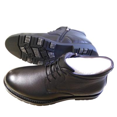 Cina Wholesale Custom Made Mens Handmade Leather Oxfords Waterproof Shoes Mid Band Black Leather Shoes in vendita