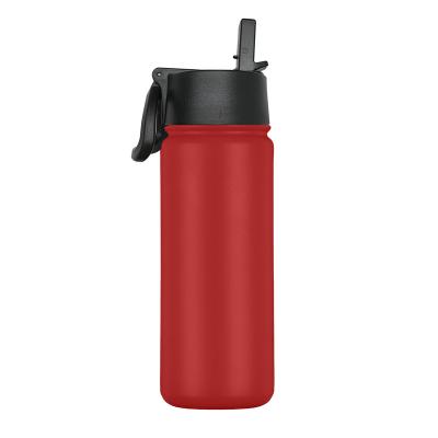 China Viable Vacuum Flask With Straw Lid Vacuum Insulated Stainless Steel Water Bottles for sale