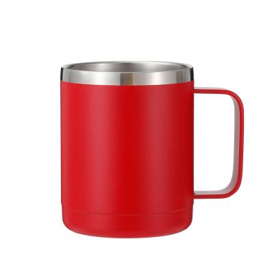 China Sustainable 12oz Coffee Mug, Vacuum Insulated Camping Mug With Lid, Double Wall Stainless Steel Travel Tumbler Cup for sale