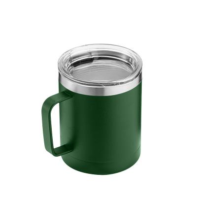 China Sustainable Insulated Coffee Mug With Handle And Lid , Double Wall Stainless Steel Vacuum Insulated Tumbler Cup, Travel Coffee Mug for sale