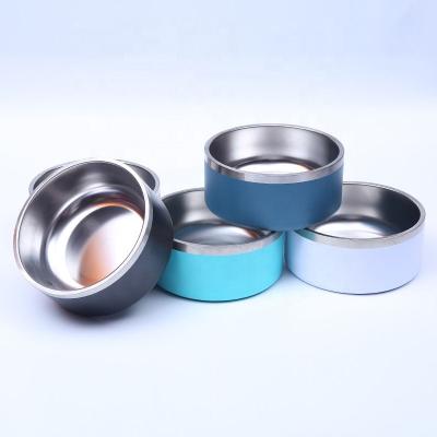 China Non-automatic Eco Friendly Double Insulated Dog Bowls With Stainless Steel Material Manufacturer for sale