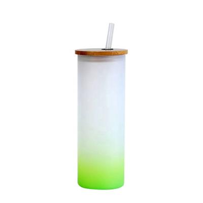 China Sustainable Frosted Glass Tumblers Fir Sublimation for sale