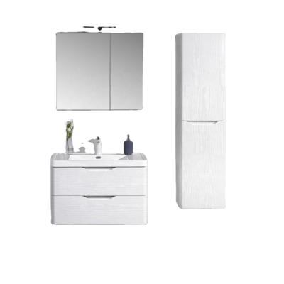 China Modern CE BSCI Clearance Bathroom Vanity Cabinets Alice-90 Modern With PVC Film Coating for sale