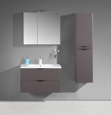 China Modern Matt Finish Bathroom Vanity Furniture OE-80 With Thermofoil PVC Film Finish for sale