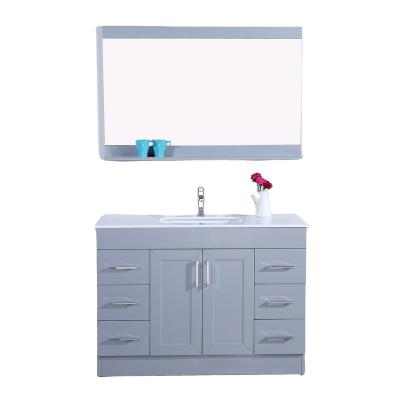 China Traditional Luxury Classic Bathroom Mirror Cabinets Vanity Oknc With Lacquer for sale