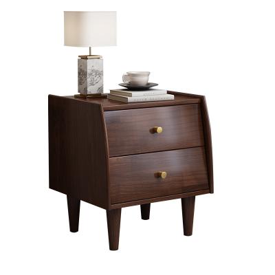 China Adjustable (Other) All Chinese Simple Modern Solid Wood Bedside Cabinet Bedroom Household Bedside Storage Cabinet for sale