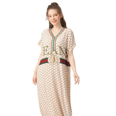 China Modest Muslimah Styling New Style Classic Short Sleeve Dresses Maxi Arabic Kaftan for sale