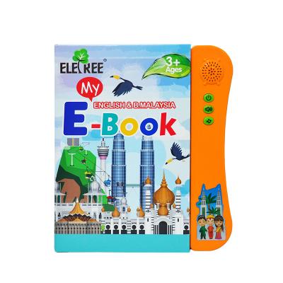 China Teaching Children English And Malaysian Language Learning Fun Musical Book Ebook Toy For Kids Educational for sale