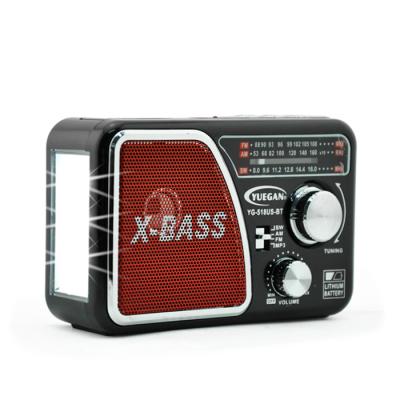 China 2021 PORTABLE Wholesale PORTABLE USB Tf AC Card 8 Bands Solar Rechargeable Switches 1 LED 6AM Fm Radios for sale