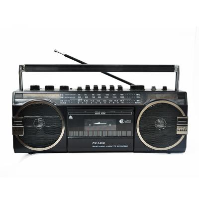 China USB/radio tape/function 3 IN 1 portable retro radio cassette tape recorder X-BASS rx classic radio speaker retro recorder for sale