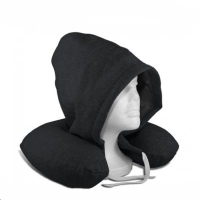 China Anti-Snoring Neck Support U Shape Hoody Neck Pillow, Neck Pillow With Big Hood for sale