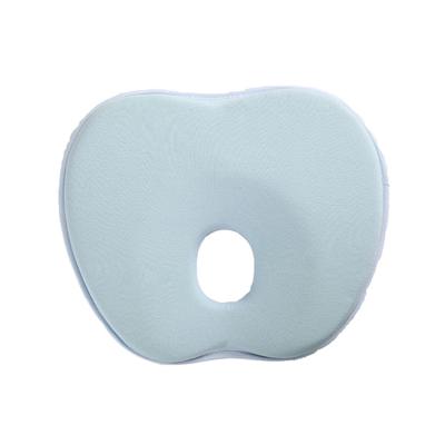 China Factory Wholesale OEM Anti-Apnea Memory Foam Baby Anti Roll Head Pillow Newborn Infant Flat Head Support Pillow for sale