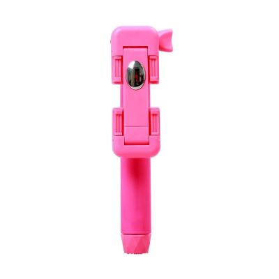 China Pink Wireless Bluetooth Selfie Stick Monopod For Mobile Phone for sale