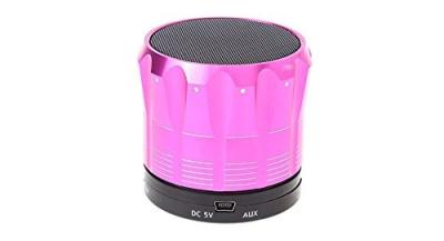 Cina Altoparlante portatile del mini buletooth senza fili all'aperto, altoparlante stereo in S12 rosa in vendita