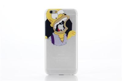 China Transparent clear high end cell phone cases , iphone Simpson cover phone cases for sale