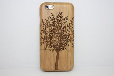 China Cajas de madera de bambú reales del teléfono celular del modelo del árbol de la vida para Iphone 6 4,7 pulgadas en venta