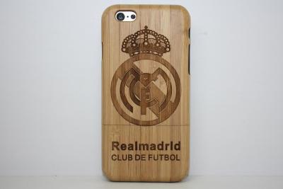 China o carbono feito sob encomenda Iphone de bambu do Real Madrid 6 4,7 avança a caixa de madeira do telefone móvel à venda