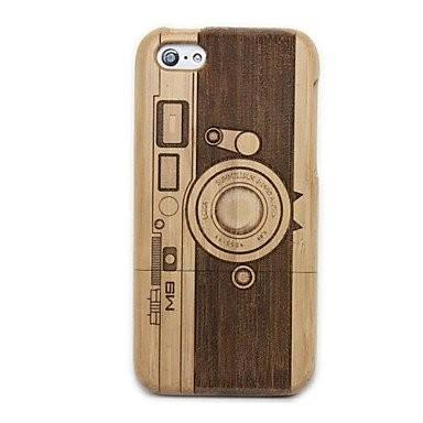 China El teléfono celular de madera desmontable del modelo de la cámara encajona las fundas protectoras para el iPhone en venta