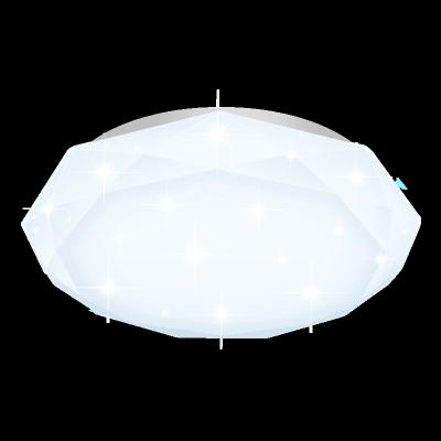 China Surface Mounted Infrared Control CCT Ceiling Lamp Modern Diamond Acrylic CE Residential RoHS Control Smart Lighting Ceiling Light for sale