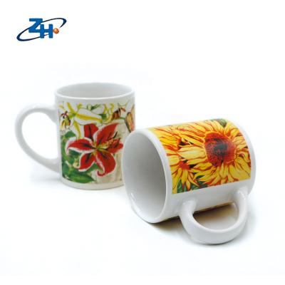 China Sustainable Lovely Practical Hot Selling Ceramic Mugs With Flower Design for sale