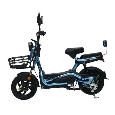 China Aluminum Alloy 48v 20a Battery Electric City Road Electric Bike Hybrid Bicycle With Foot for sale