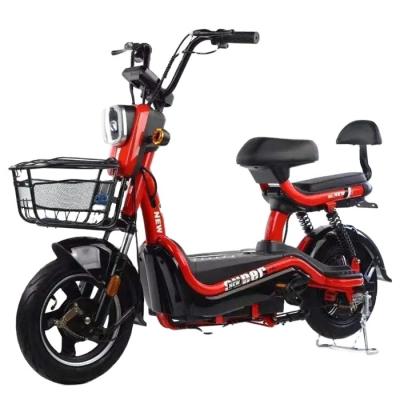 China Steel OEM ODM 2023 New Mode Pedal Electric Vehicle 48V 12Ah Ultra-Fast Electric Scooter Rides 50km 60km City Electric Bicycle for sale