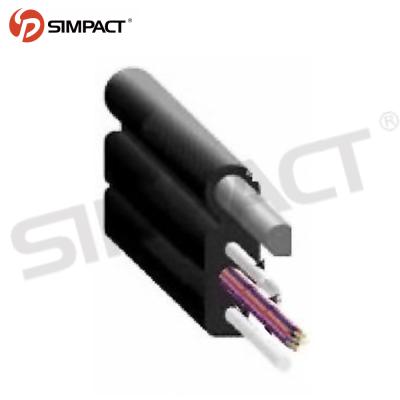 China Fiber To Home Wiring Simpact 1 2 4 Core FTTH Fiber Optic Cable Self Supporting Aerial Figure 8 Indoor Drop Cable for sale