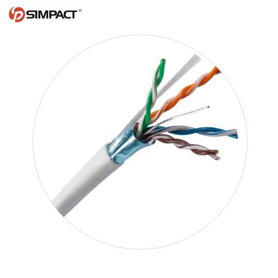 China Wholesale High Quality Cost Effective Cat5e Cat5e Cable Network Simpact LAN SFTP Indoor Outdoor Indoor 24awg CCA Cable for sale