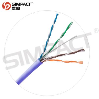 China Simpact Network Cable UTP SFTP PVC PE LSZH Cat5e Cat6 Cat7 Cat8 Lan Cable UTP/FTP/SFTP Ethernet Cable for sale