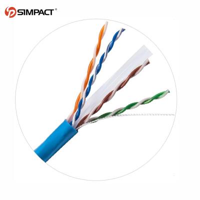 China Hot Sale Telecom Communication Network 23awg SFTP Cat6 Utp Ethernet 1000ft Unshielded Twisted Pair 305m Lan Cable 4 for sale